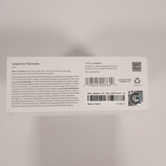 Google Nest Thermostat Smart Programmable Wifi Thermostat New Open Box - Picture 2 of 10